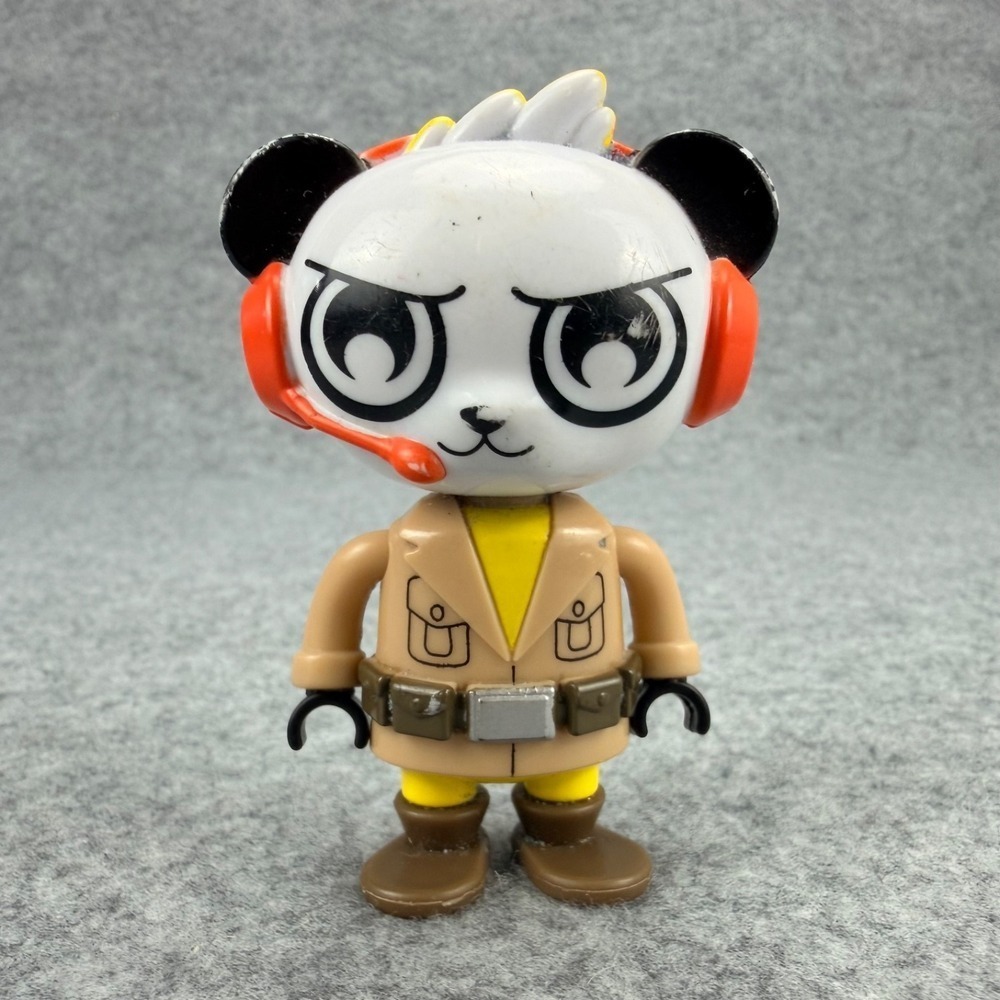 Ryan's Dino Universe Panda Explorer Figure Headset 3" Toy Bonkers Toys